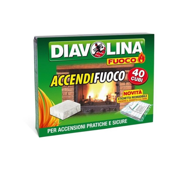 AccendiFuoco Cubi Diavolina 40 Pezzi