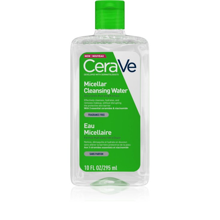 CeraVe Acqua Micellare, con 3 ceramidi essenziali: idrata. Per tutti i tipi di pelle. 295ml.