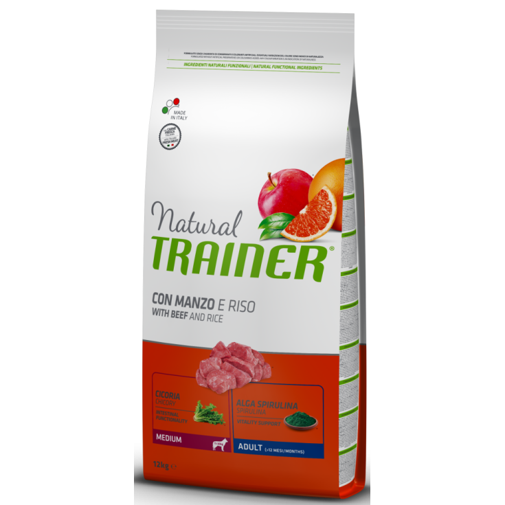 Natural Adult Medium con Manzo e Riso - 12KG