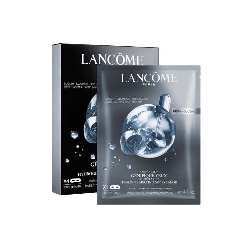 Advanced G&eacute;nifique Yeux Light Pearl Hydrogel Melting 360 Eye Mask LANCOME Paris 4 Maschere