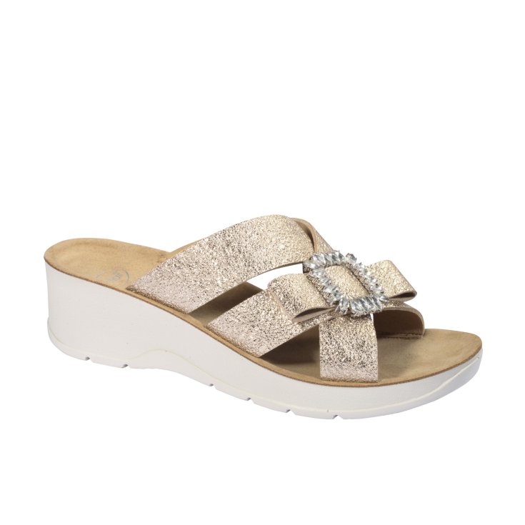 Aurora Scholl&reg; Sandalo Donna Memory Cushion&reg; Platino Misura 36