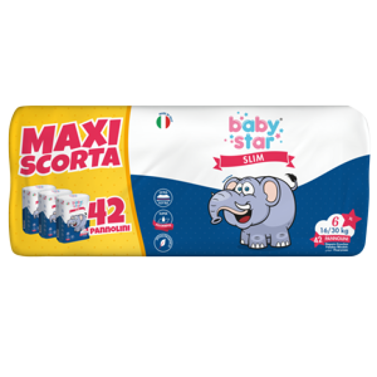 BabyStar Slim Taglia 6 (16-20kg) Maxiformato 42 Pannolini