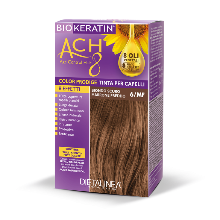 Biokeratin ACH8 Color Prodige Dietalinea 6/MF Biondo Scuro Marrone Freddo