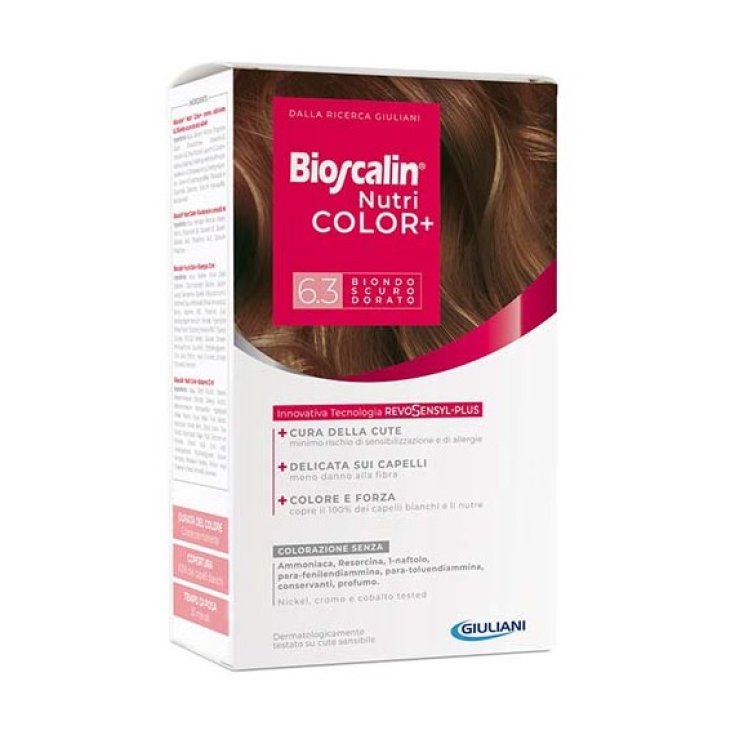 Bioscalin&reg; NutriColor+ 6.3 Biondo Scuro Dorato Giuliani 1 Kit
