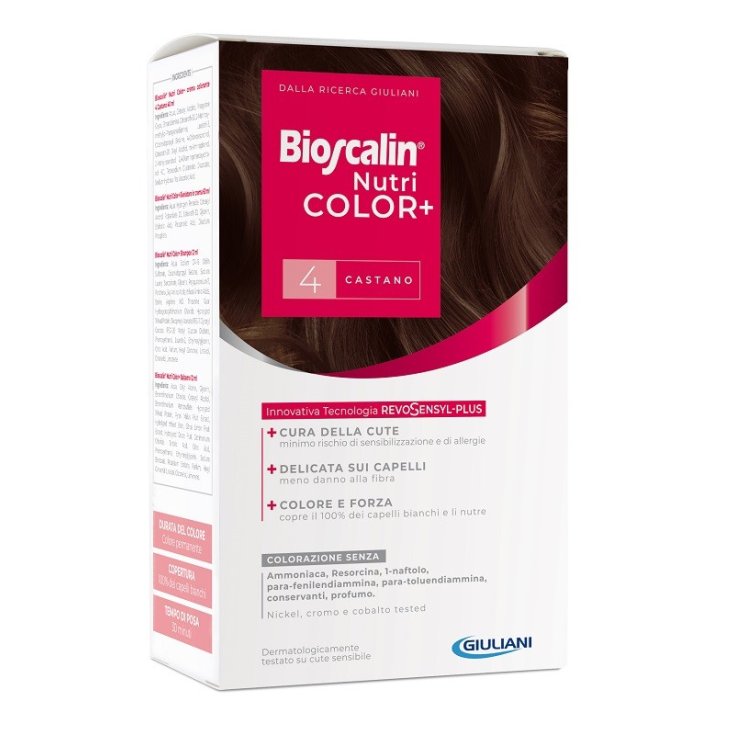 Bioscalin&reg; NutriColor+ 4 Castano Giuliani 1 Kit