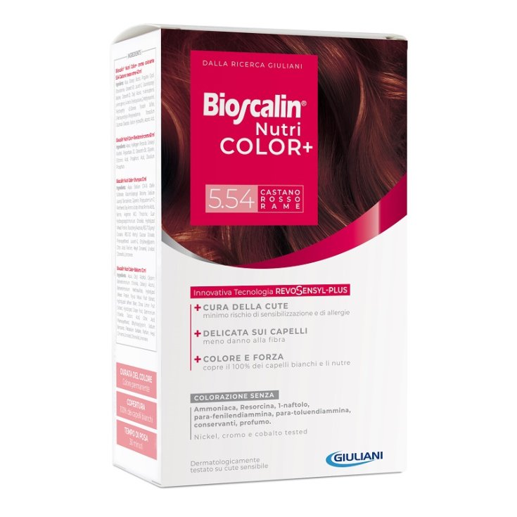 Bioscalin&reg; NutriColor+ 5.54 Castano Rosso Rame Giuliani 1 Kit