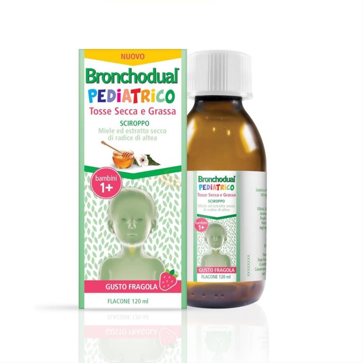 Bronchodual Pediatrico Sciroppo Tosse Secca E Grassa Gusto Fragola 120ml