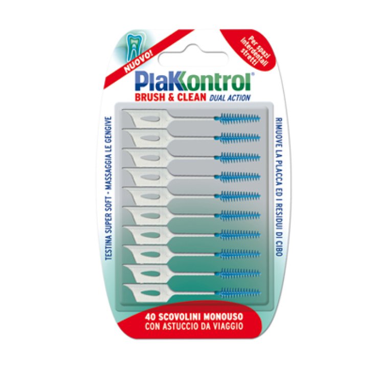 Brush & Clean Dual Action PlaKKontrol&reg; 40 Scovolini