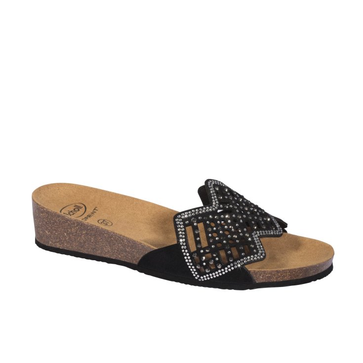 Camilla Mule Scholl&reg; Sandalo Donna Bioprint&reg; Nero Misura 36