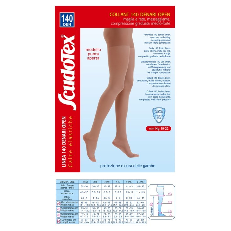 Collant 140 Open ScudoTex Skin Taglia 2