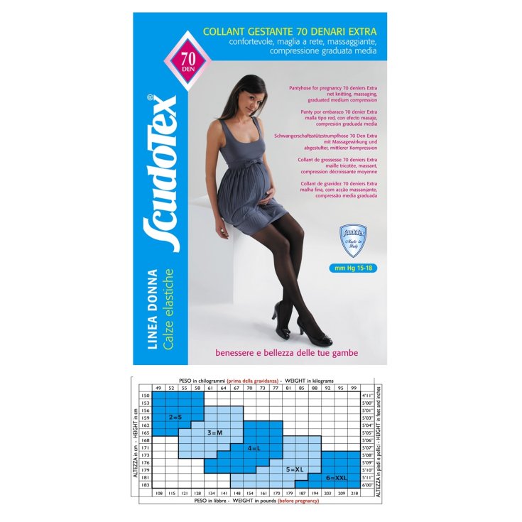 Collant Gestante 70 Extra ScudoTex Nature Taglia 5