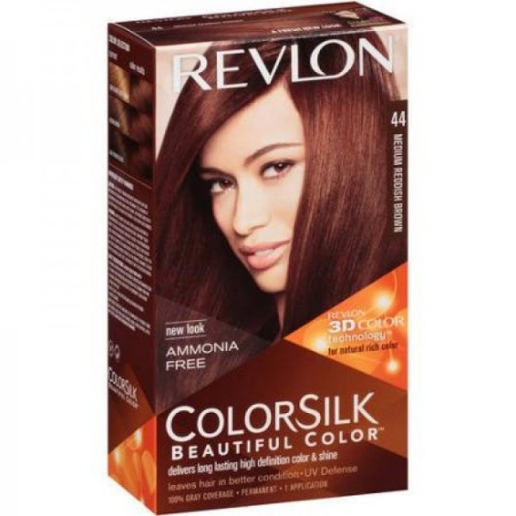 COLORSILK&reg; Beautiful Color 3D&trade; N.44 Castano Ramato Medio REVLON 1 Tinta