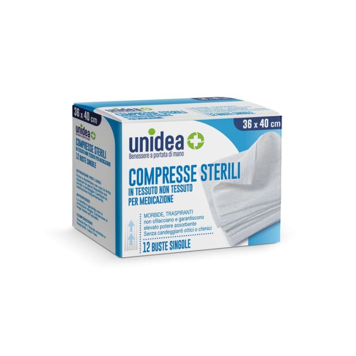 COMPRESSE DI GARZA IN TNT unidea 36x40cm 12 Buste
