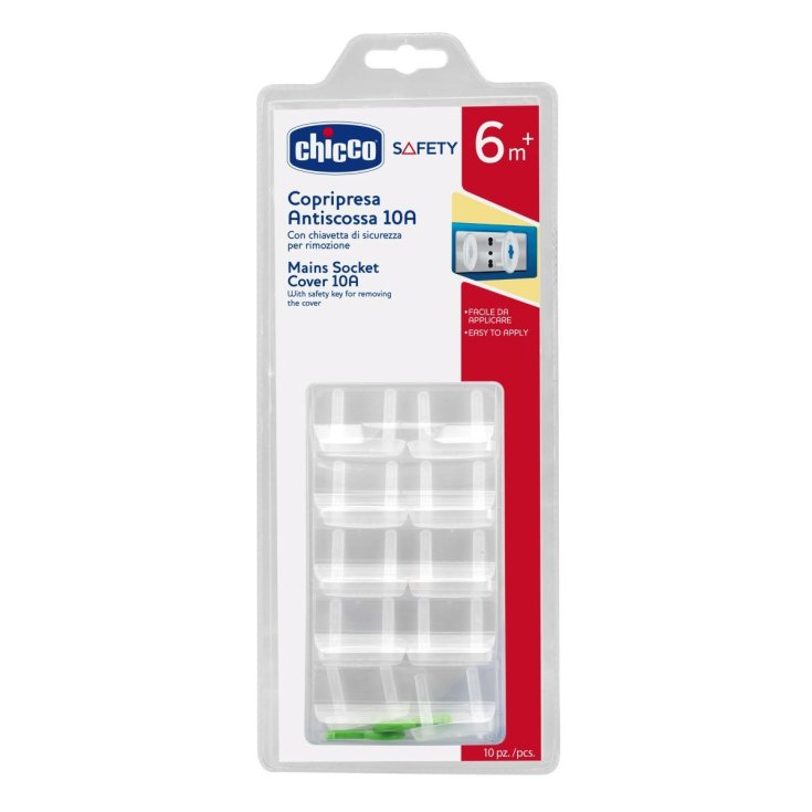 Copripresa Antiscossa 10A Chicco&reg; 10 Pezzi