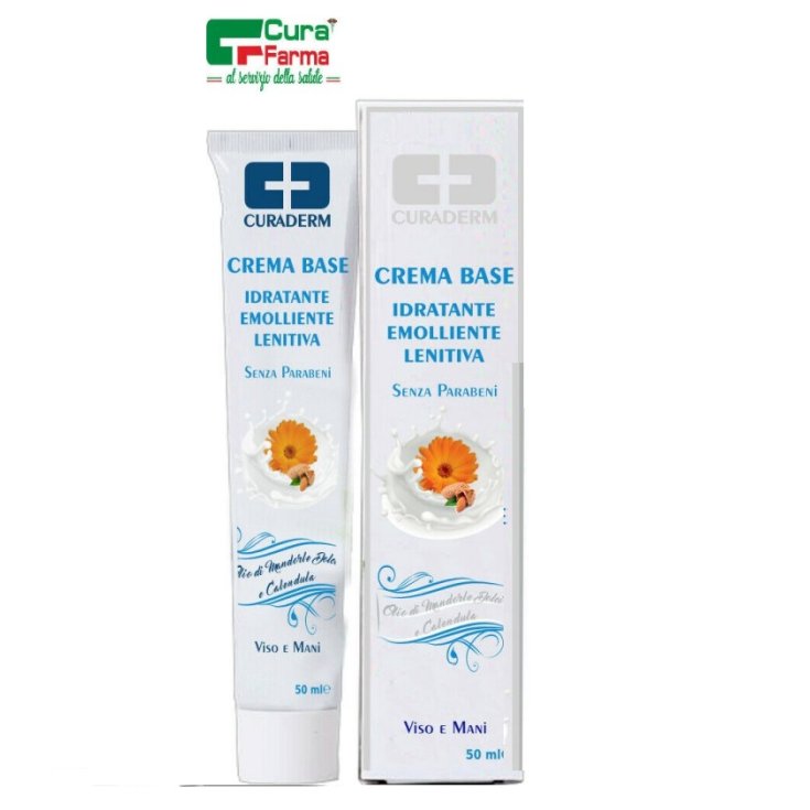 Crema Base Viso e Mani CuraDerm 50ml
