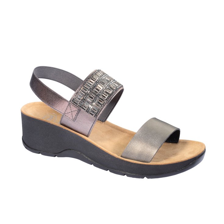 Cristina Scholl&reg; Sandalo Donna Memory Cushion&reg; Grigio Misura 36