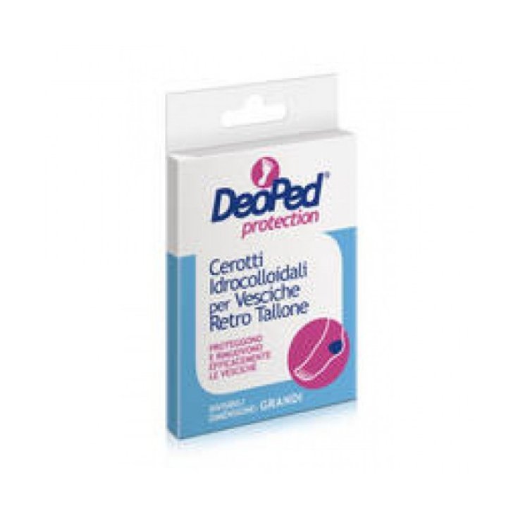 DeoPed Protection IBSA 5 Cerotti Idrocolloidali Per Vesciche Retro Tallone Grandi