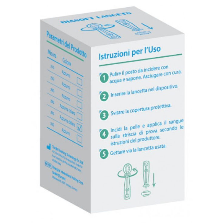 Diasoft Lancets Diacare 25 Pezzi