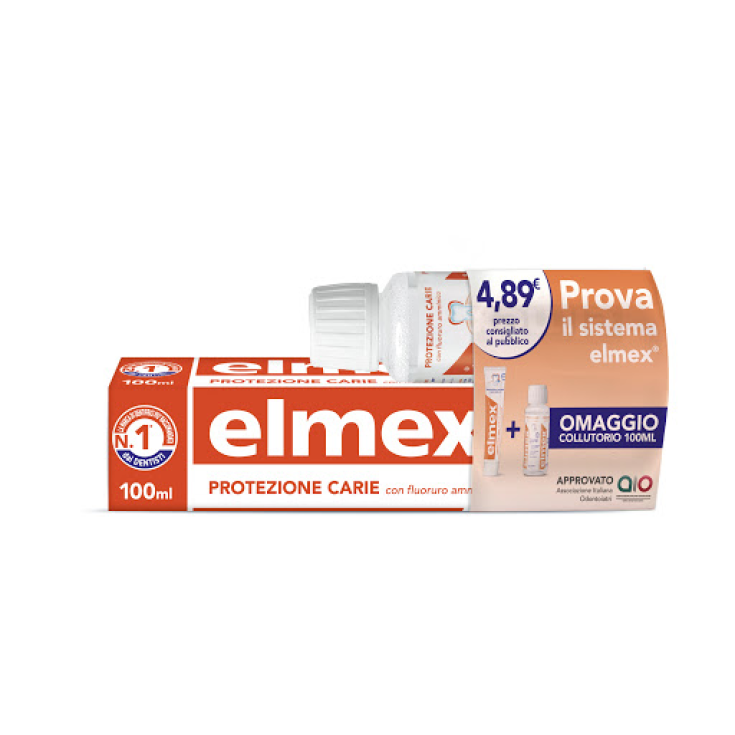elmex&reg; Protezione Carie Dentifricio + Omaggio Colluttorio