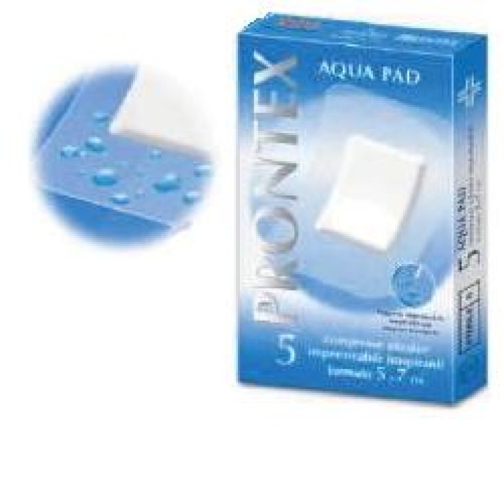 Safety Prontex Aqua Pad Garza Adesiva Impermeabile 5x7cm  5Garze