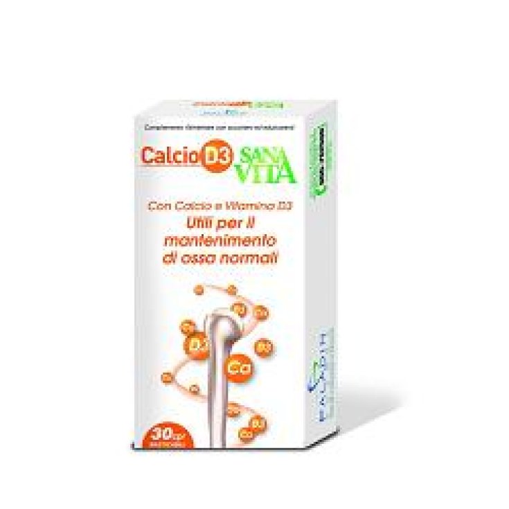 SanaVita CalcioD3 Integratore Alimentare 30 Compresse