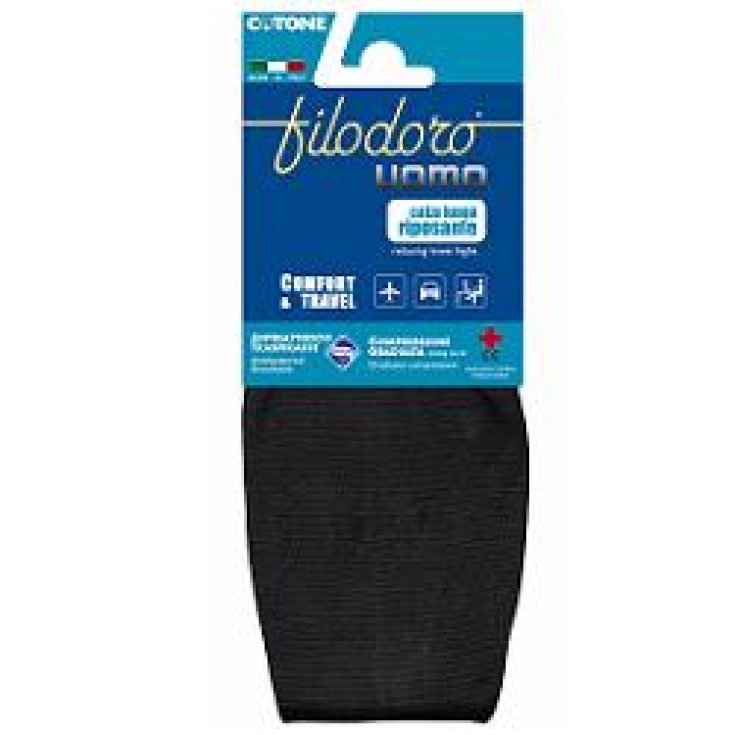 Golden Lady Comfort & Travel Uomo Calzino Lungo Colore Blu S 38/40 1 Paio