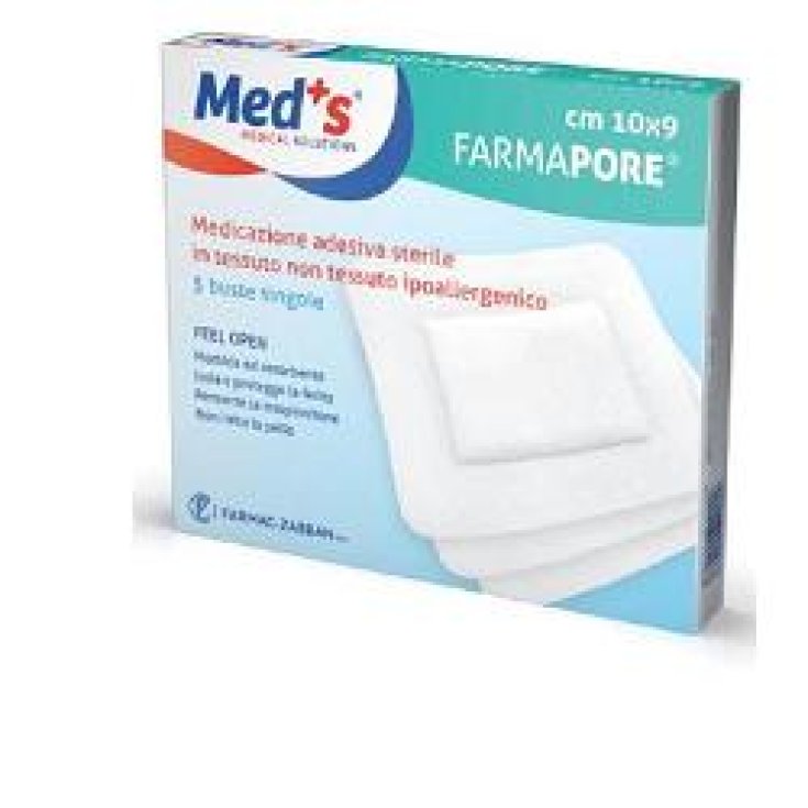 Med's  FarmaPore  Medicazione Adesiva Sterile 10x15cm 5 Pezzi