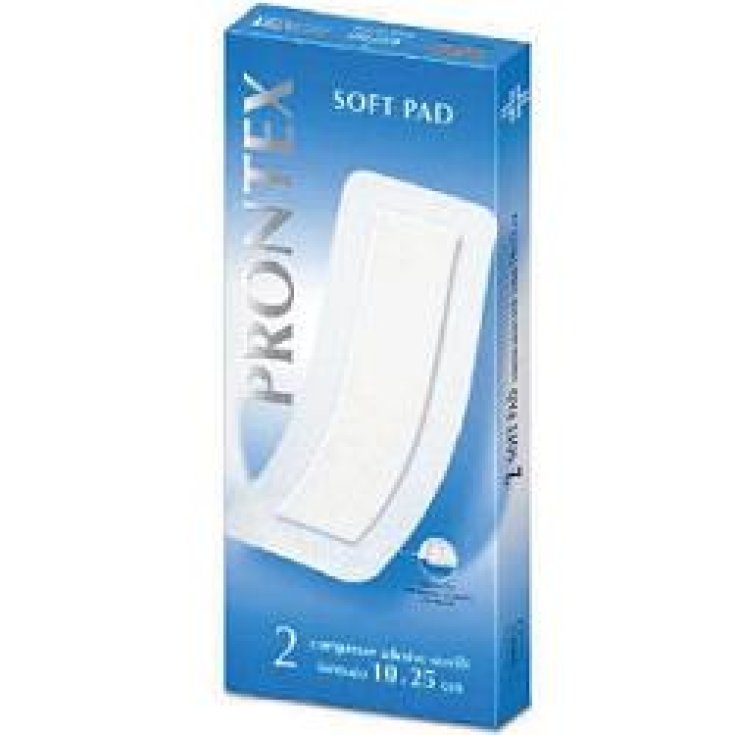 Safety Prontex Soft  Pad Garza 10x25cm 2Garze