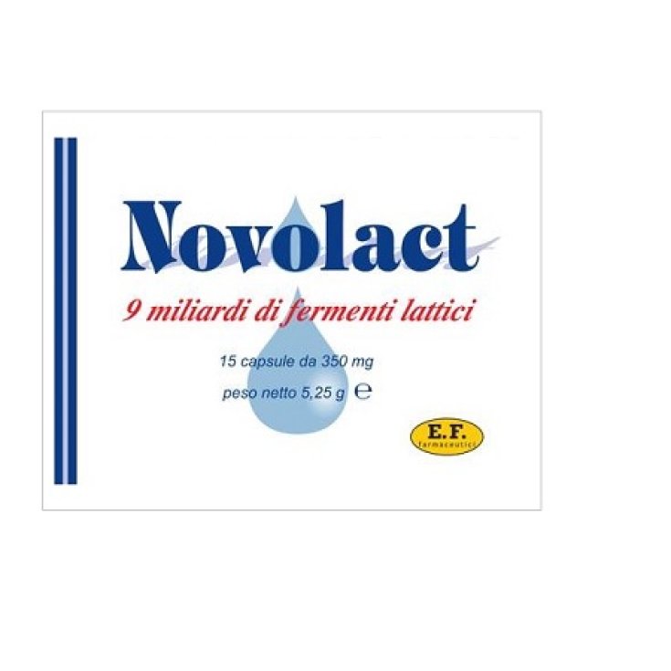E.F. Farmaceutici Novolact 9 Miliardi Di Fermenti Lattici 15 Capsule 350mg