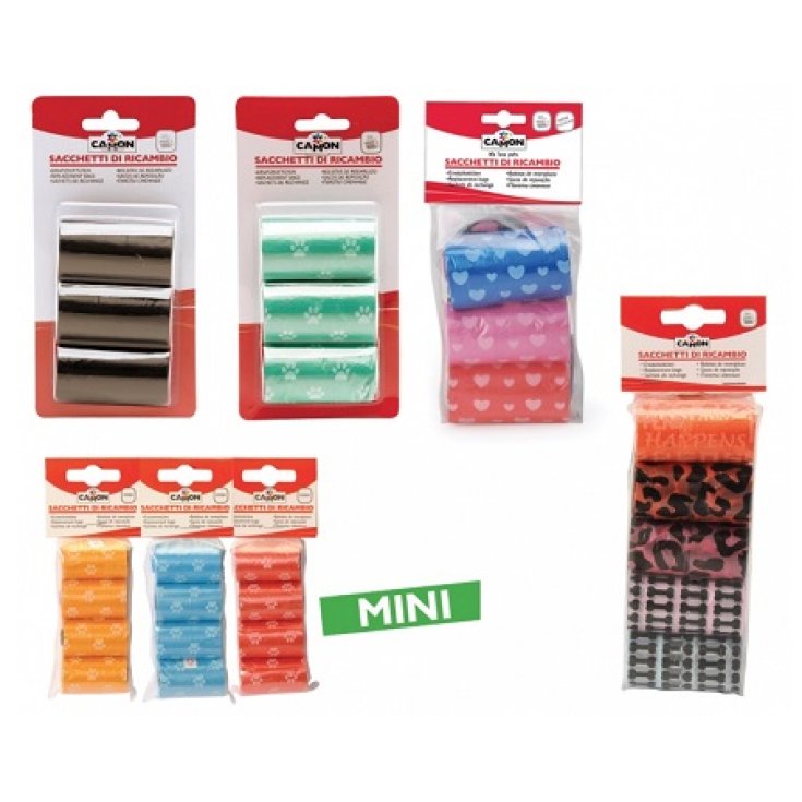 Sacchetti di Ricambio - 3PZ. - Rosa - Rosso - Verde