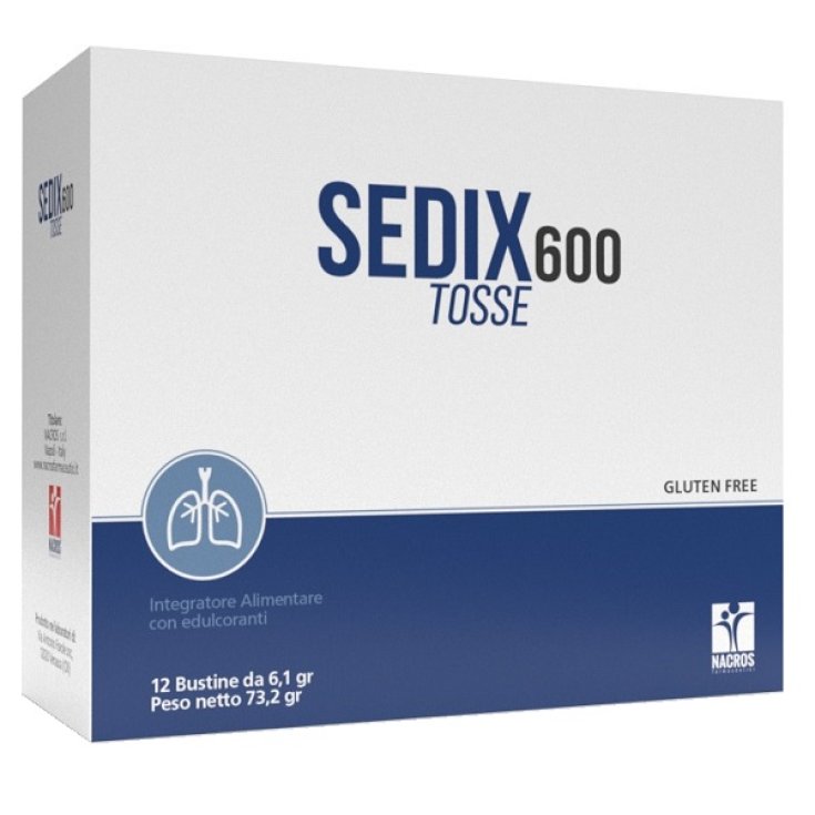 Nacros Sedix 600 Tosse Integratore Alimentare 12 Bustine