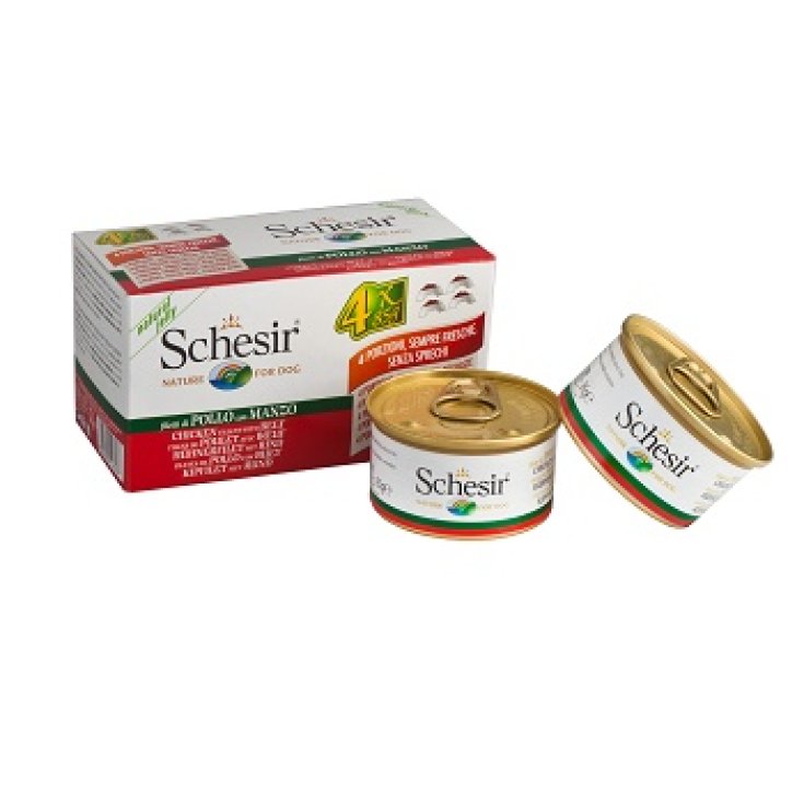 Filetti di Pollo con Manzo in Gelatina - 4 Lattine da 85GR