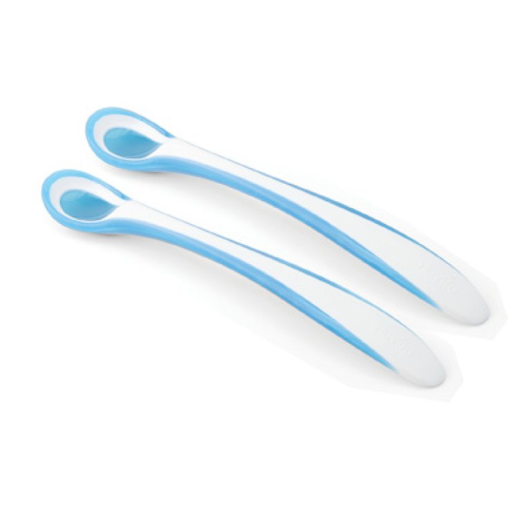 Nuvita Baby Set 2 Cucchiai Termosensibili Colore Blu