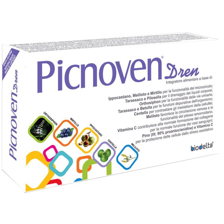 Biodelta Picnoven Dren Integratore Alimentare Senza Glutine 100 Compresse