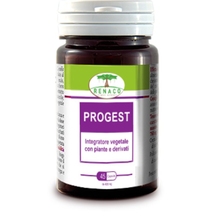 Renaco Italia R.I. Group Progest Integratore Vegetale Con Piante E Derivati 45 Capsule