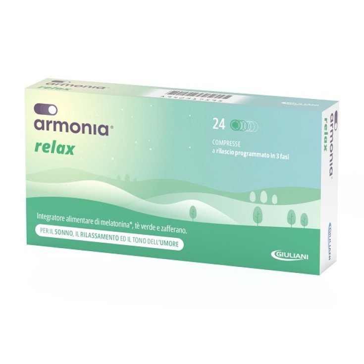 Nathura Armonia Relax  Con Melatonia Ed Estratti Di Origine Naturale 1 mg 24 Compresse