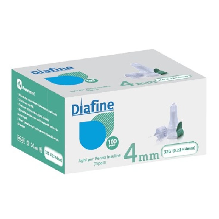 Diafine Ago Pungidito 32G x 4mm Diacare 100 Pezzi