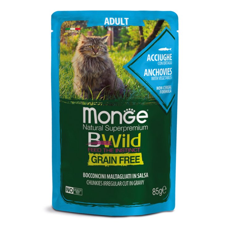 BWild Grain Free Bocconcini maltagliati in salsa di Acciughe con Ortaggi - 85GR