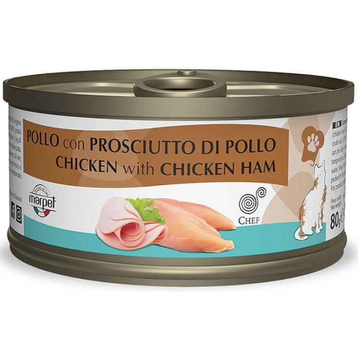 Aequilibriavet Chef Pollo con Prosciutto di Pollo - 80GR