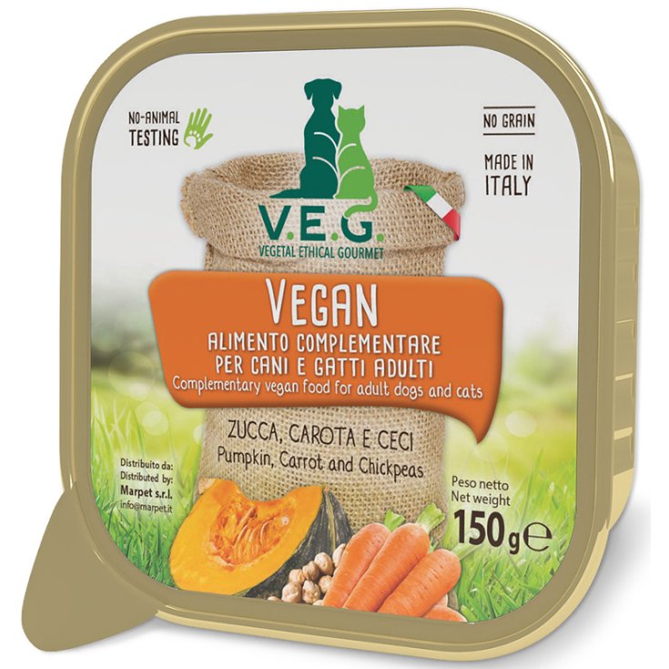 Vegan Dog con Zucca, Carota e Ceci - 150GR