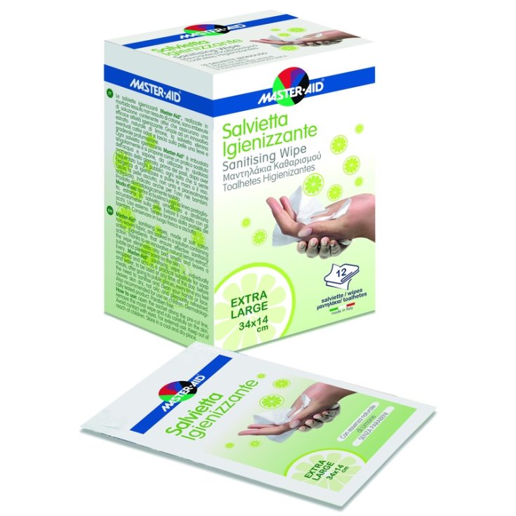 Salvietta Igienizzante&nbsp;XL MASTER&bull;AID 12 Pezzi