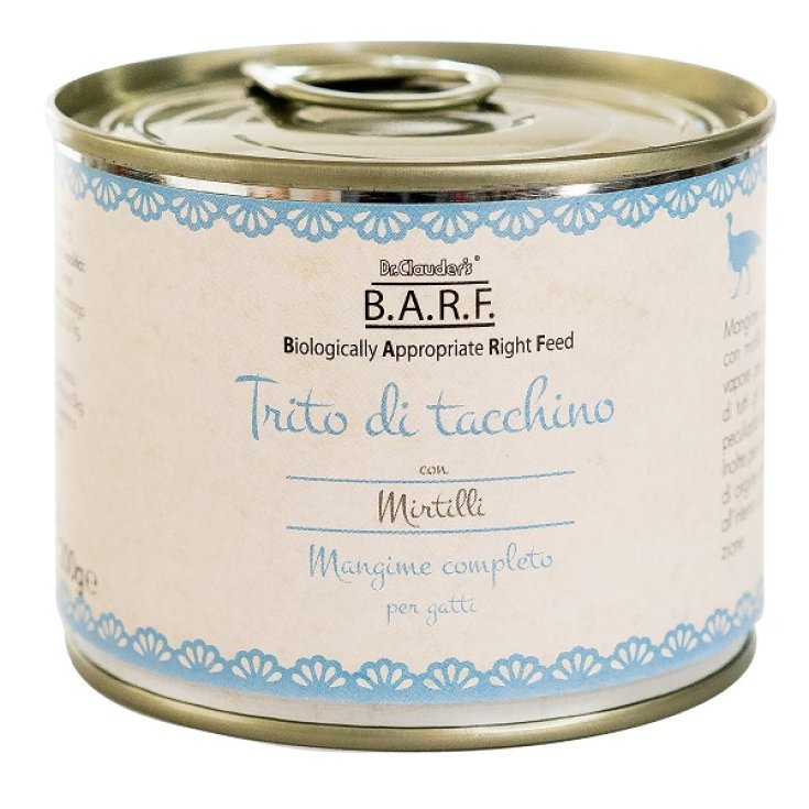 Barf Menu Completo Trito di Tacchino per Gatti - 200GR