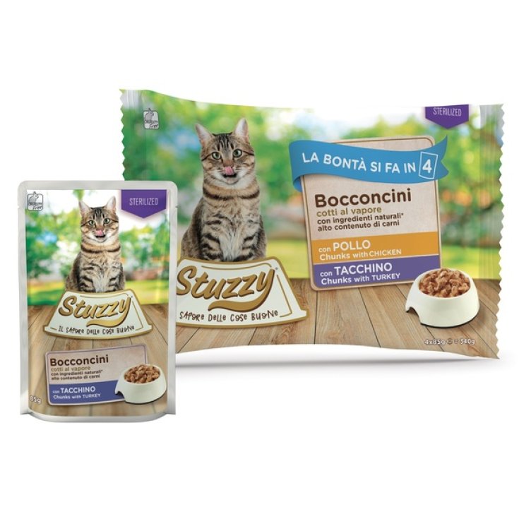 Bocconcini Sterilized con Pollo e Tacchino - 4X85GR