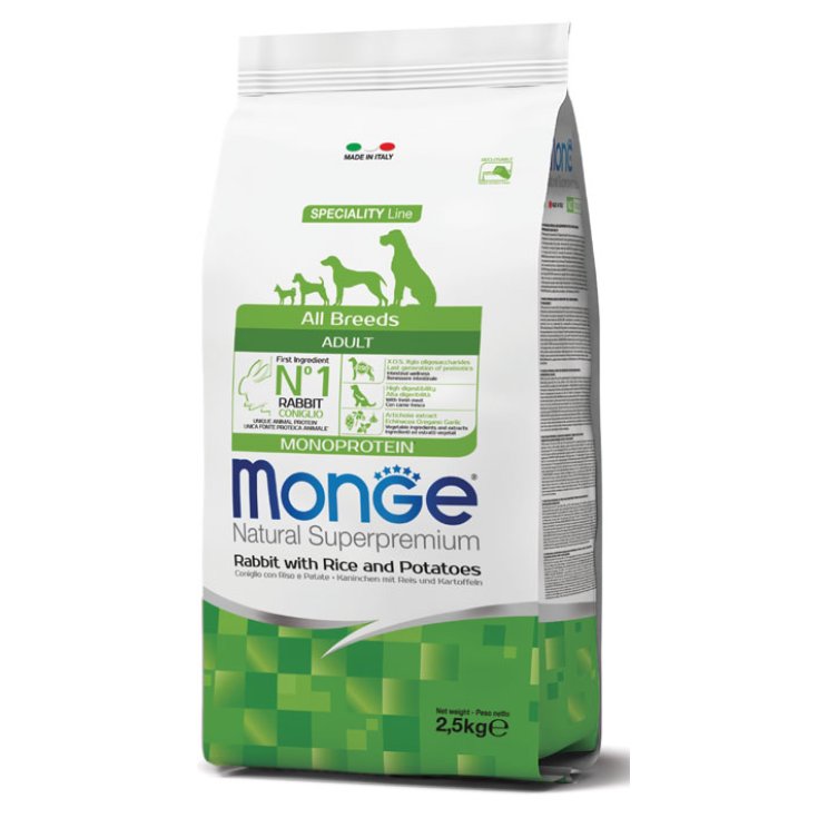 Natural Superpremium All Breeds Adult Coniglio  Riso e Patate - 12KG