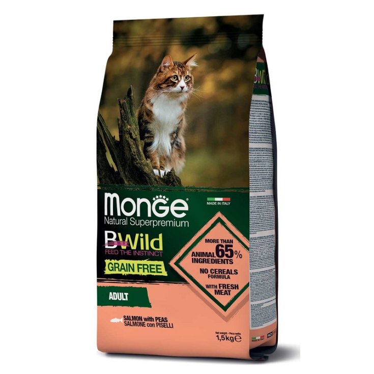 BWild Grain Free Adult con Salmone e Piselli - 1,50KG