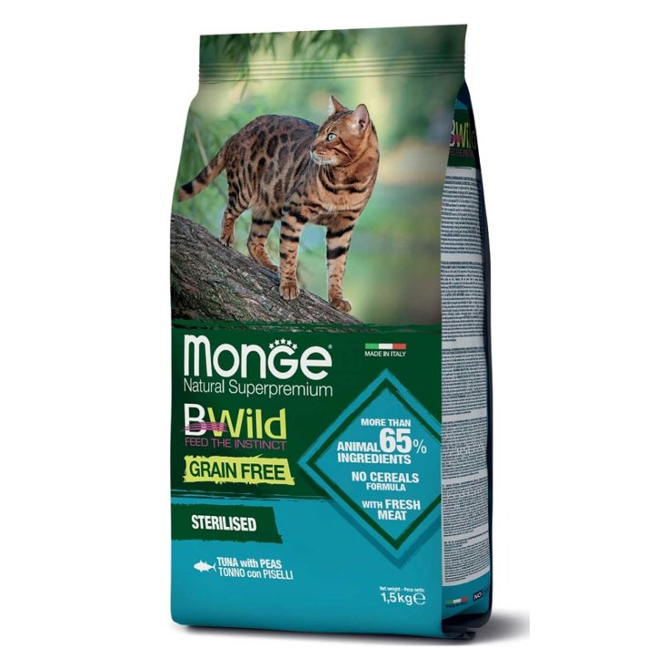BWild Grain Free Sterilised Adult con Tonno e Piselli - 1,50KG