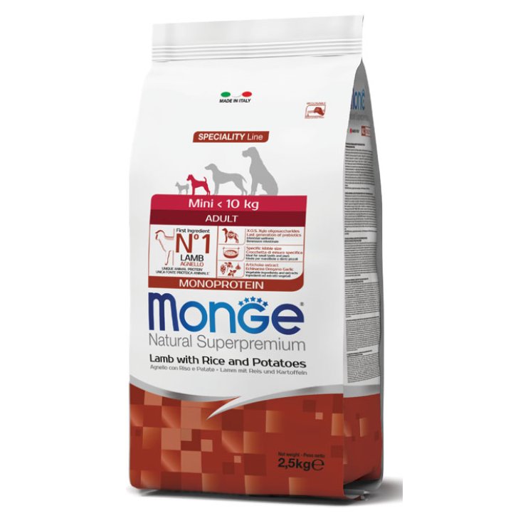 Natural Superpremium Mini Adult Agnello, Riso e Patate - 7,50KG