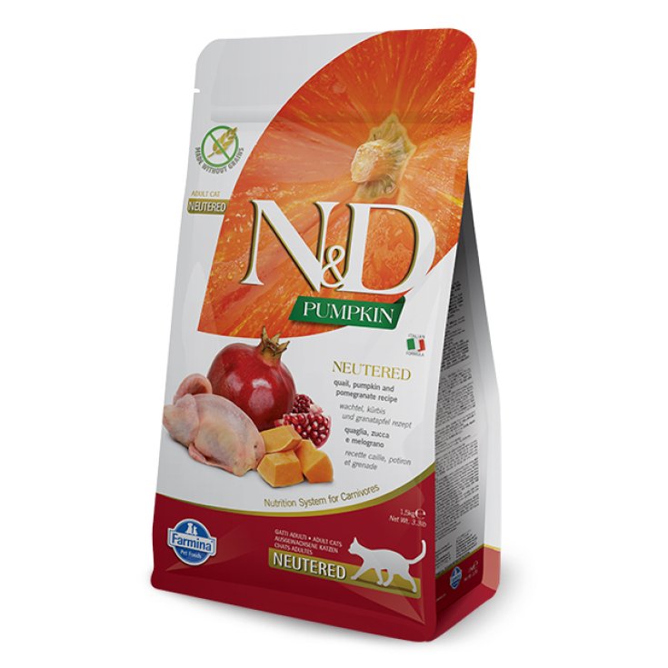 Natural & Delicious Grain Free Neutered Adult con Quaglia, Zucca e Melograno - 5KG