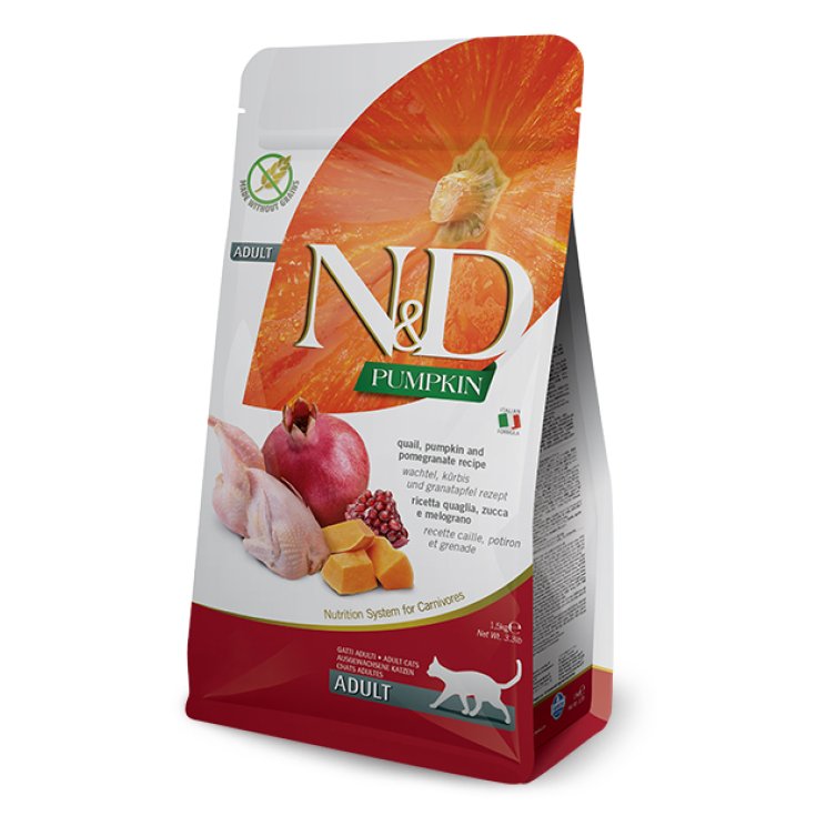 Natural & Delicious Cat Pumpkin Quaglia e Melograno - 5KG