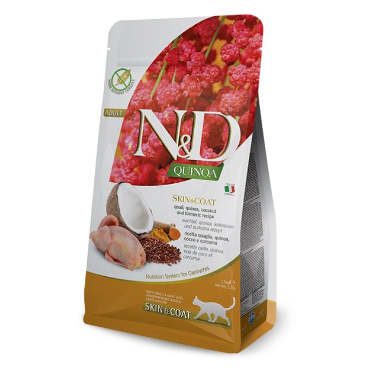 Natural & Delicious Quinoa Skin & Coat Quaglia Grain Free - 5KG